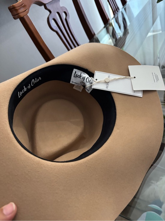 Lack of Color Rancher Hat Camel Beige 100% Australian Wool Size 57 NWT Wide Brim